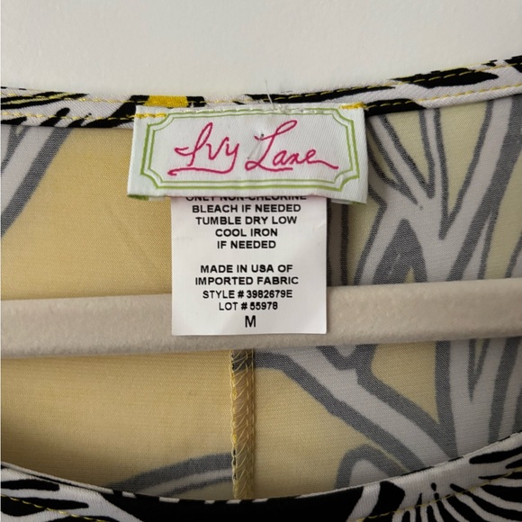 Floral Yellow and Black Midi Dress - Picture 3 of 3